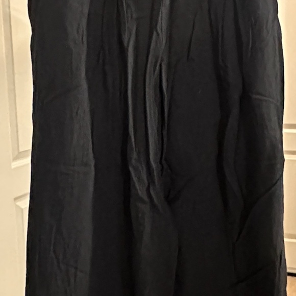 Black Pants Cotton Linen Blend Size Small - LIKE NEW - Picture 3 of 6